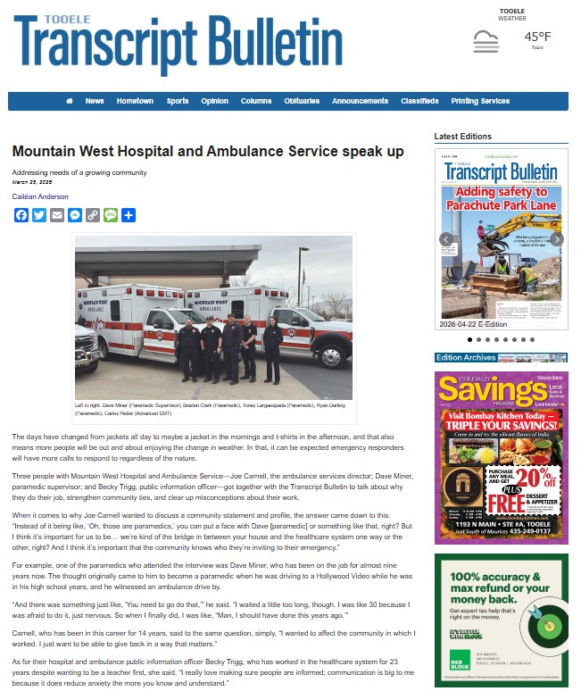 Mountain West Medical Center Renews MRI Accreditation